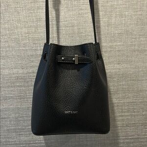 Matt & Nat Black Crossbody Bag with Sleek Design
